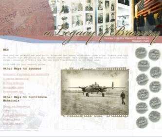 Website for van tour, Legacy of Bravery Memorial Tours, Klamath Falls, OR. (2007 – 2009)